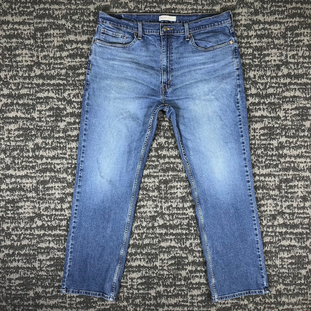 Levi Strauss Signature Jeans Mens 38x32 Blue Relaxed Fit Medium Wash Denim